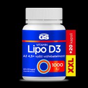 GS Vitamin Lipo D3 1000 IU XXL 60+20 kapslí