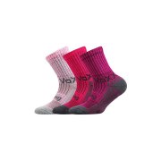 VoXX 3PACK dětské ponožky vícebarevné (Bomberik-mix-girl) 30/34