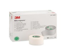 3M Micropore Papírová chirurgická páska 2,5 cm x 9,1 m 12 ks bílá
