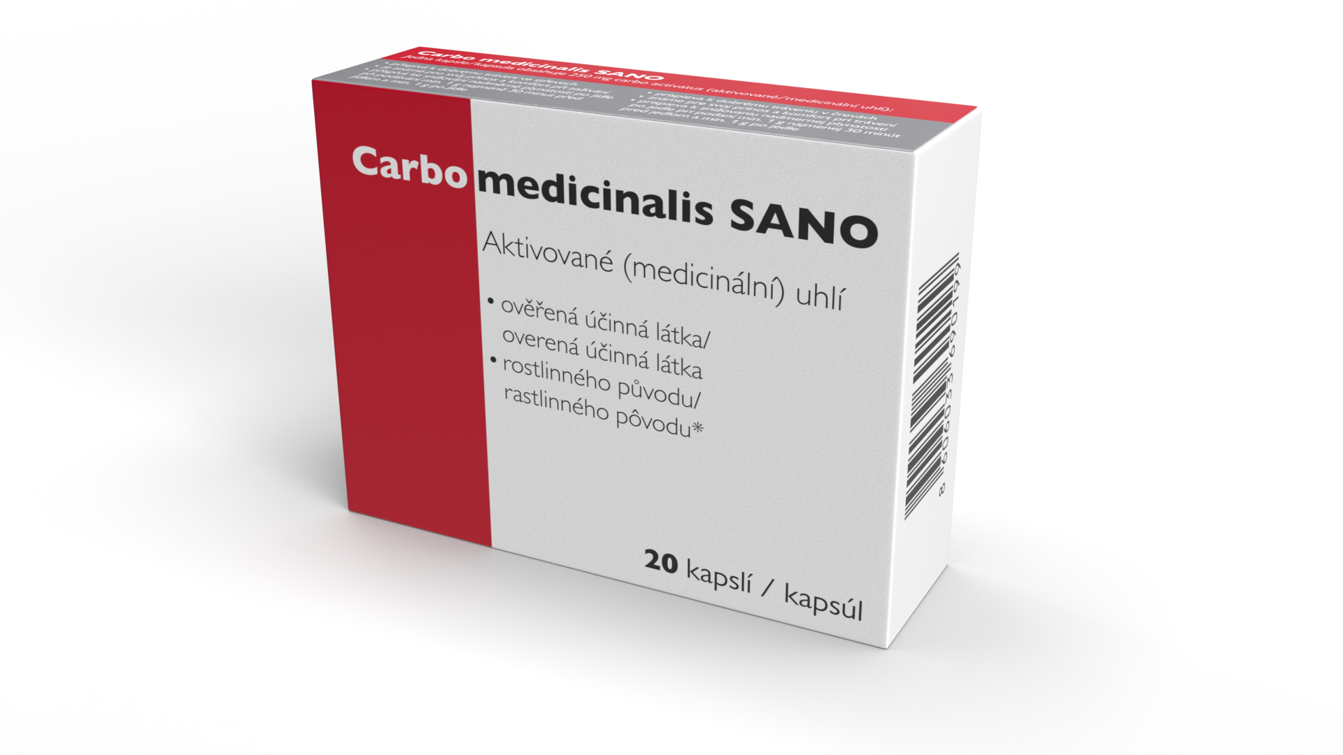Carbo medicinalis SANO cps.20
