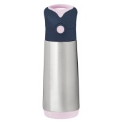 B.BOX Termoska na pití s brčkem indigo/růžová 12m+ 500 ml