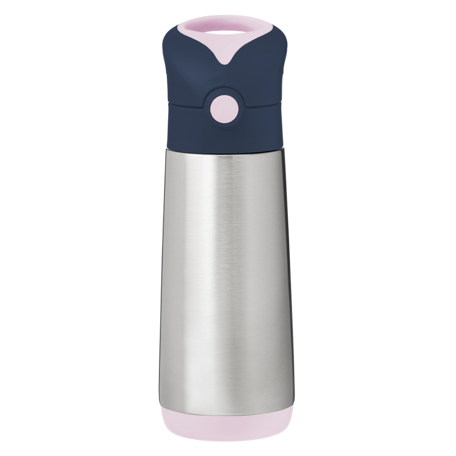 B.BOX Termoska na pití s brčkem indigo/růžová 12m+ 500 ml