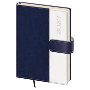 Helma Classic denní diář s magnetem 2027, modrý, A5 14,3 × 20,5 cm