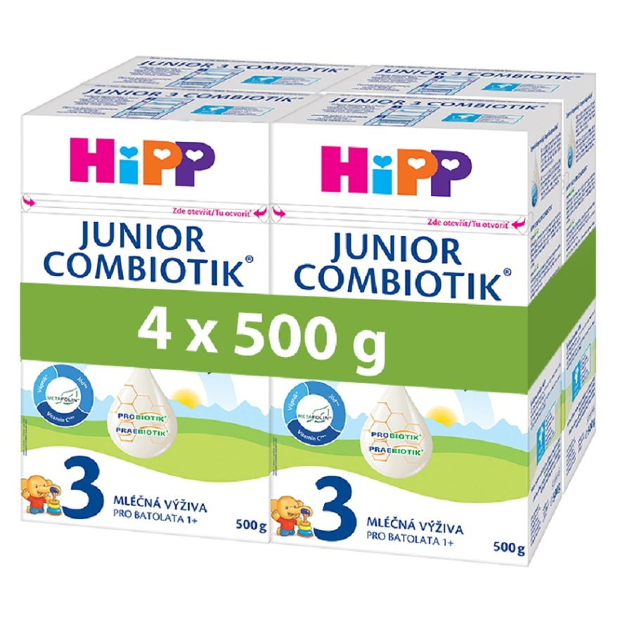 HiPP MLÉKO 3 JUNIOR Combiotik 4x500g