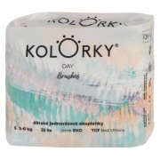 KOLORKY DAY Jednorázové EKO plenky štětce S (3-6 kg) 25 kusů