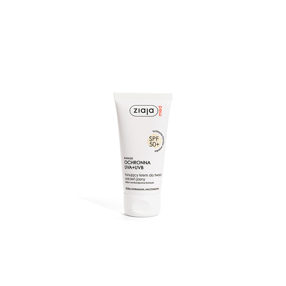 ZIAJA Med Tónovací krém SPF 50+ Světlý 50 ml