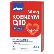 Vitar Koenzym Q10 60mg+Se+vit.E+thiamin cps.60