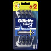 GILLETTE Blue3 Jednorázový holící strojek 6 + 2 kusy