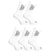 Styx 5PACK ponožky vysoké bílé (5HV1061) S