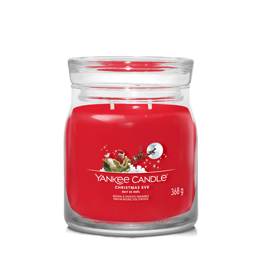 YANKEE CANDLE Signature Vonná svíčka střední 2 knoty Christmas Eve 368 g