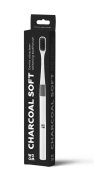 WOOM CHARCOAL SOFT zubní kartáček 1 ks černý