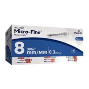 EMBECTA Micro-fine U-100 inzulinové stříkačky 8mm 0.3ml 100 kusů