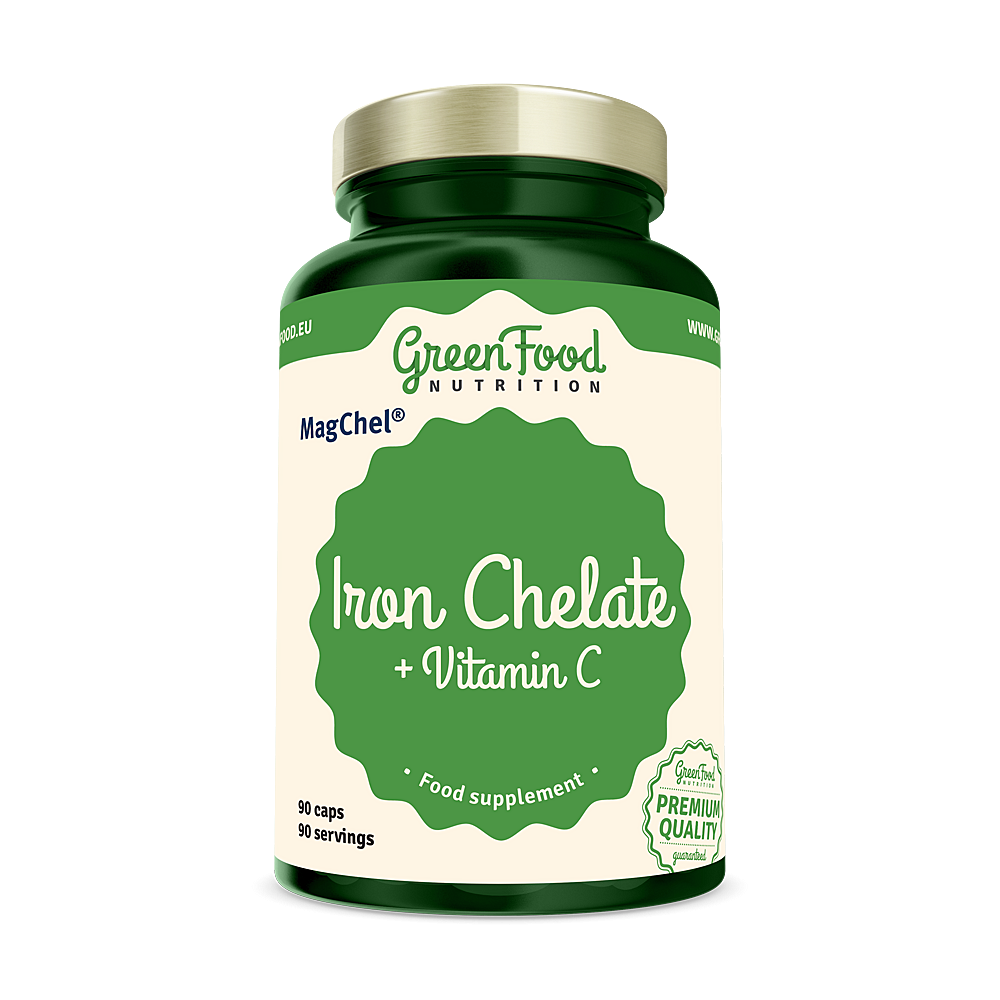 GREENFOOD NUTRITION Chelát železa 90 kapslí