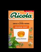 RICOLA Zázvor pomerančová máta bez cukru 40g