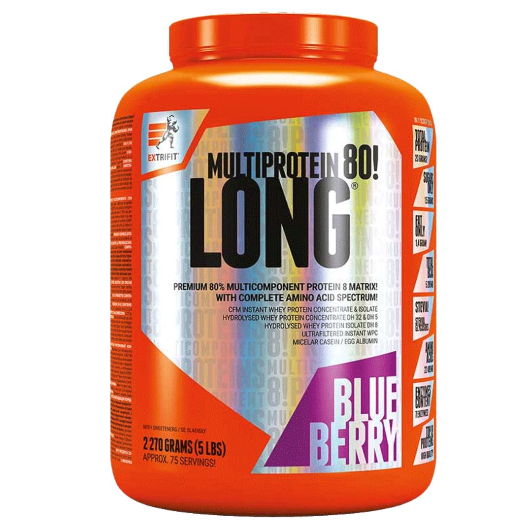 Extrifit Long 80 Multiprotein 2,27kg - čokoláda