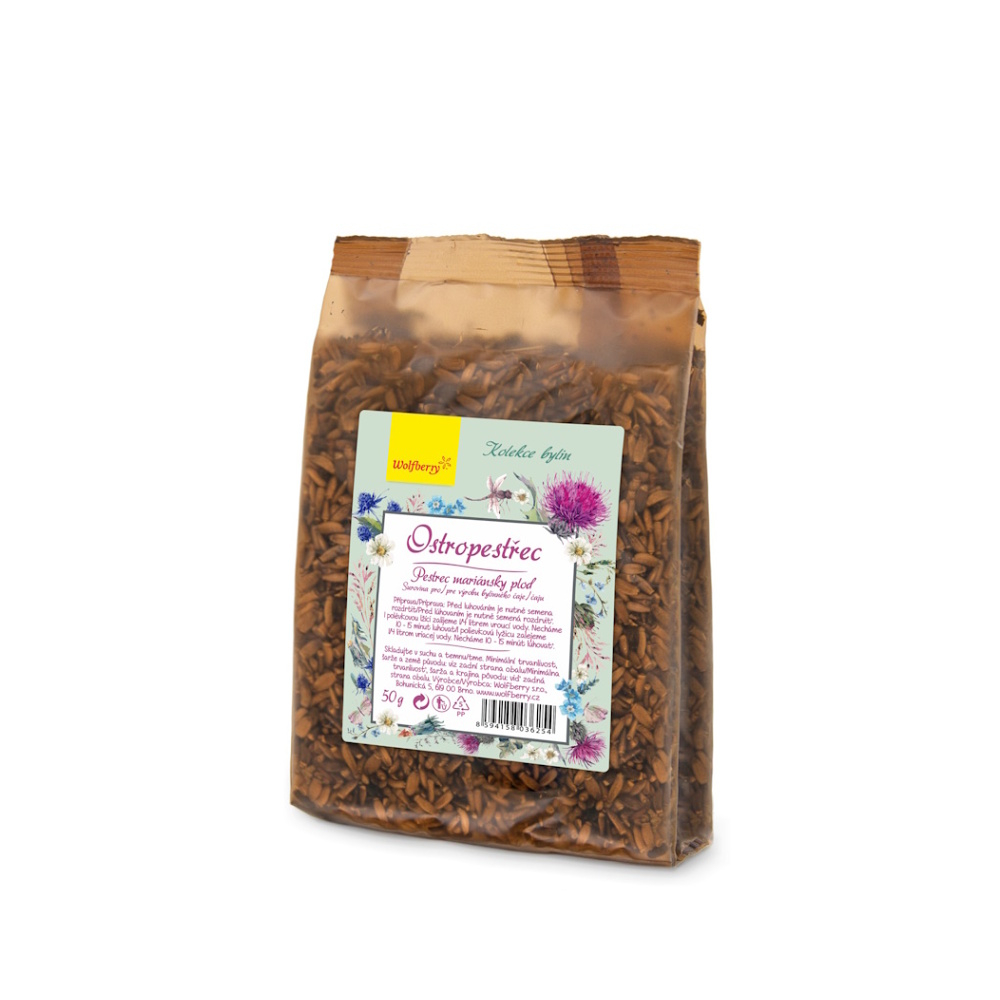 WOLFBERRY Ostropestřec plod bylinný čaj 50 g