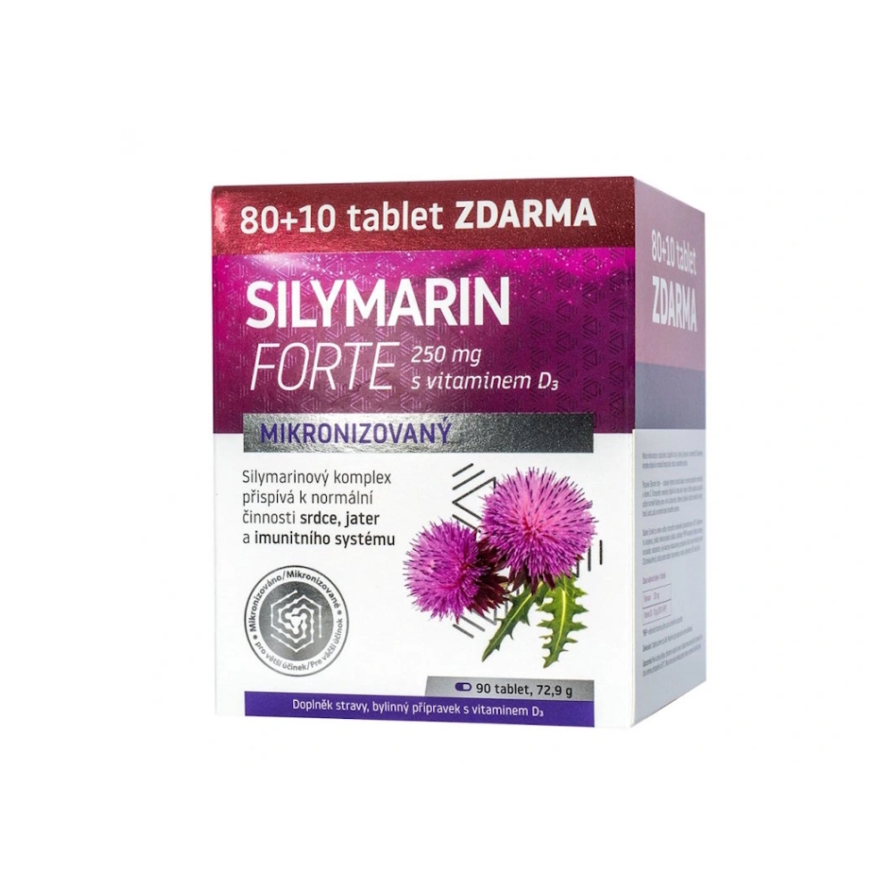 Naturprodukt Silymarin 250 mg + vitamin D3 80+10 tablet