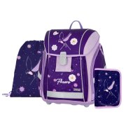 Oxybag PREMIUM LIGHT - školní set Flowers 3 ks: aktovka, penál, sáček aktovka, penál, sáček