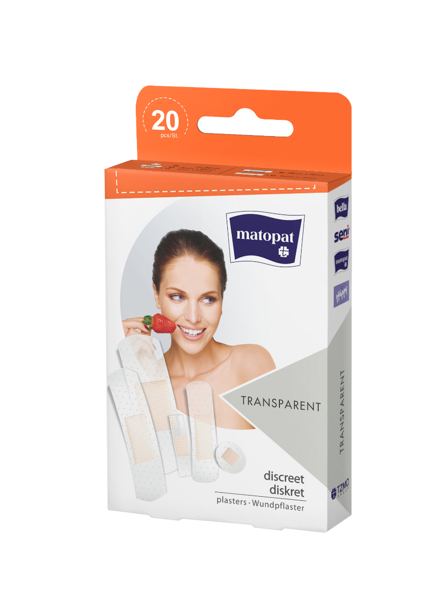 Matopat Náplast Transparent 20ks