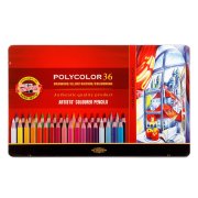 KOH-I-NOOR POLYCOLOR 3825/36 - umělecké pastelky v plechovém pouzdře - 36 ks