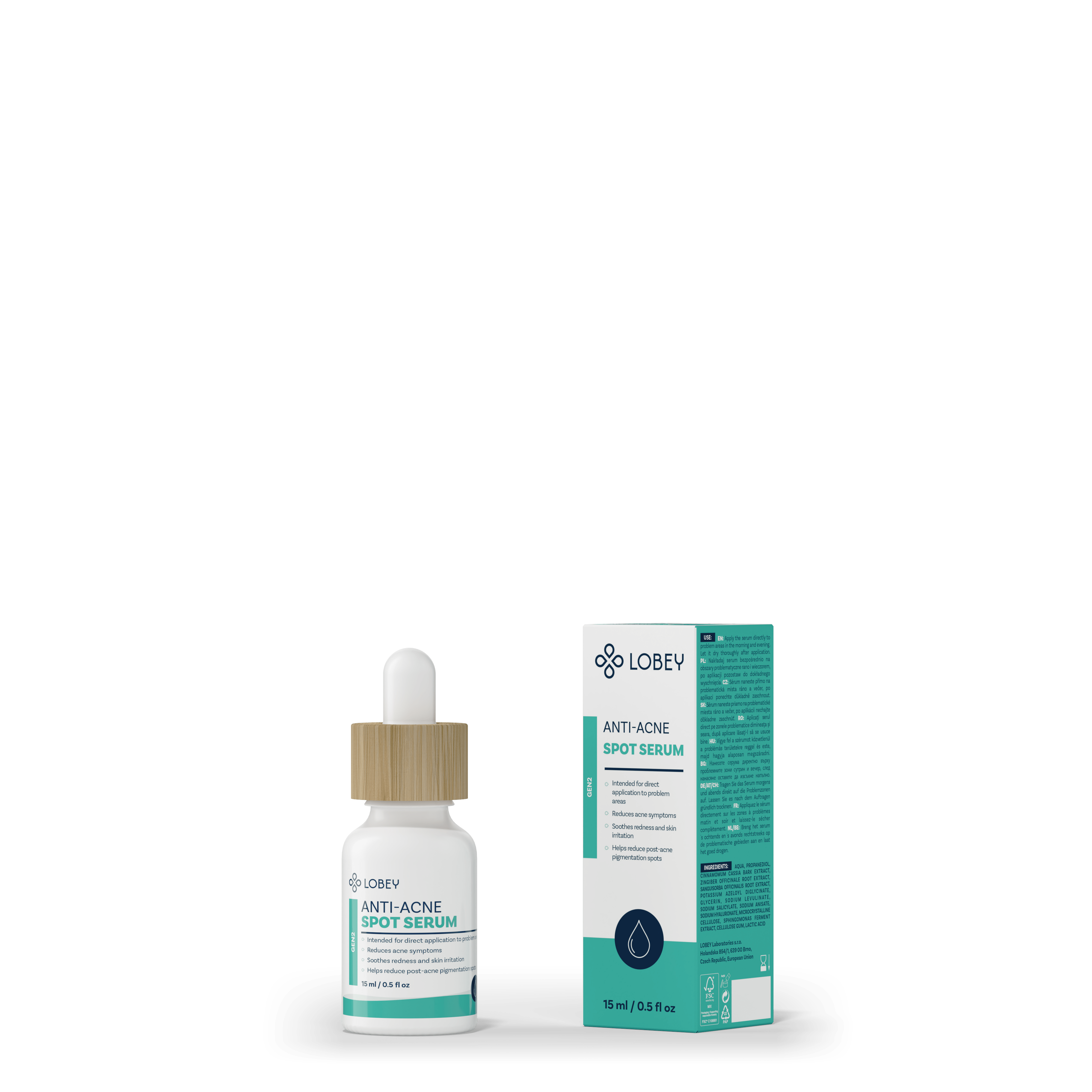 Lokální sérum na akné s okamžitým účinkem | 15 ml