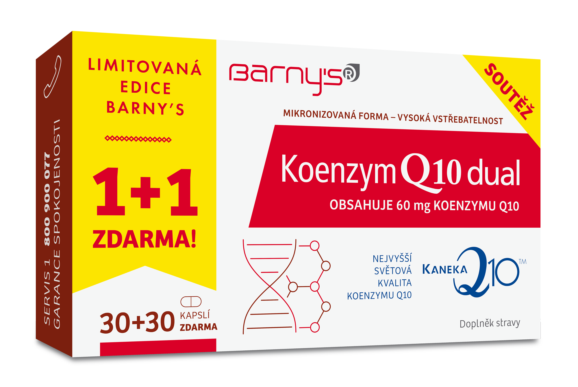 Barnys Koenzym Q10 Dual limitovaná edice 30+30 kapslí zdarma