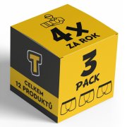 Nedeto 4x 3PACK pánské boxerky sportovní guma - čtvrtletní roční předplatné XL