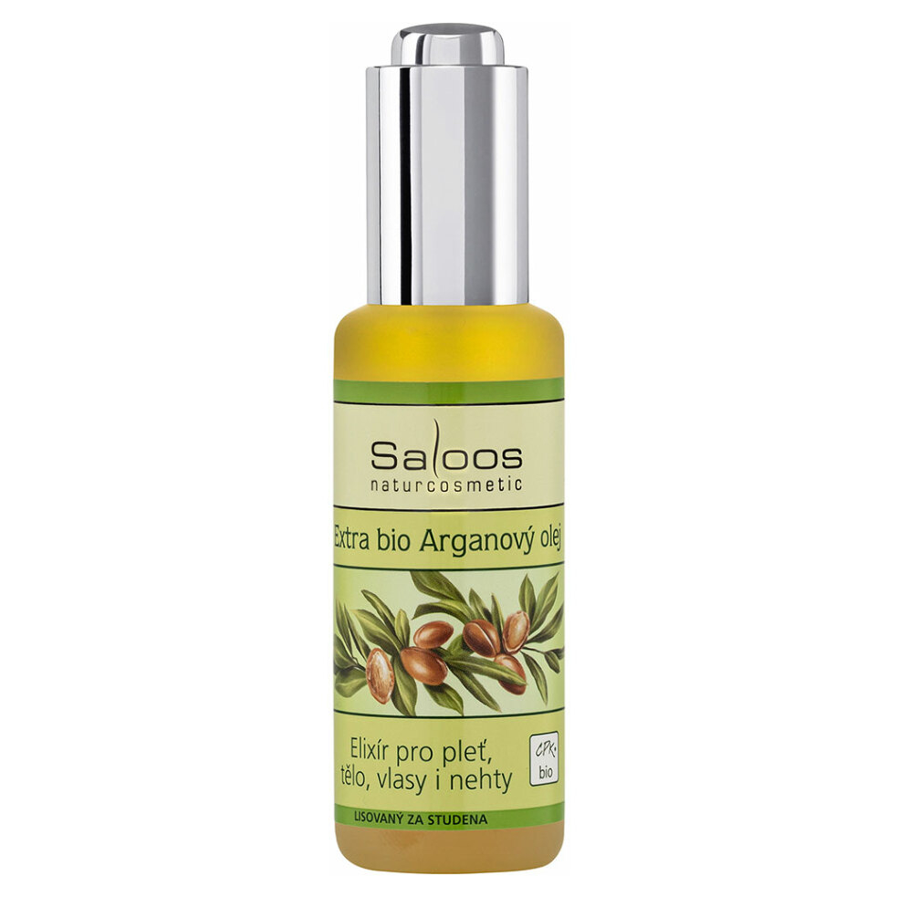 SALOOS Bio Arganový olej extra Elixír pro pleť, tělo, vlasy i nehty 50 ml