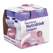 Nutridrink Compact s přích.jahod.por.sol.4x125ml