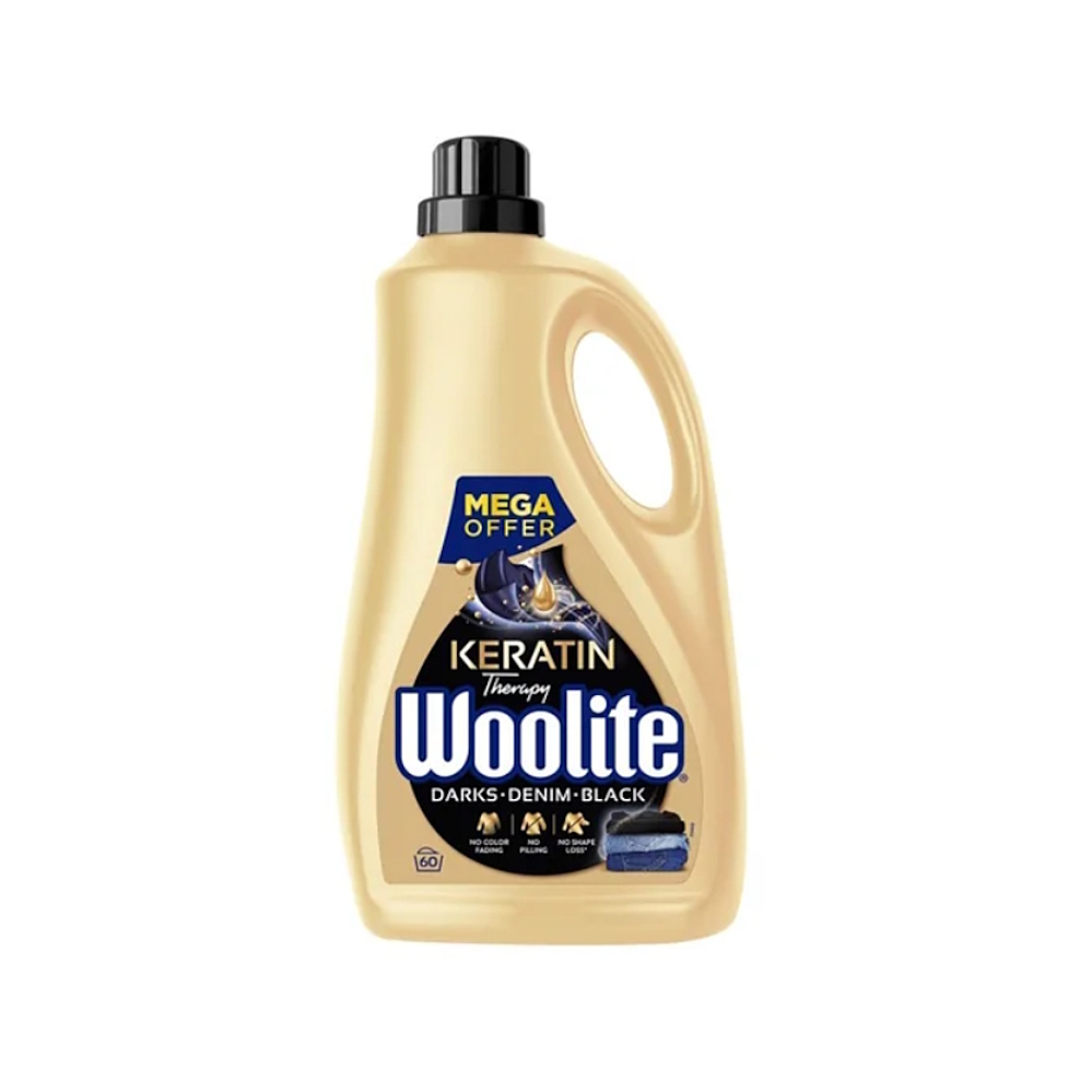 WOOLITE Keratin Therapy Darks Denim Black tekutý prací přípravek 60 praní 3,6 l