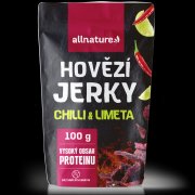 ALLNATURE BEEF Chilli & Lime Jerky sušené maso 100 g