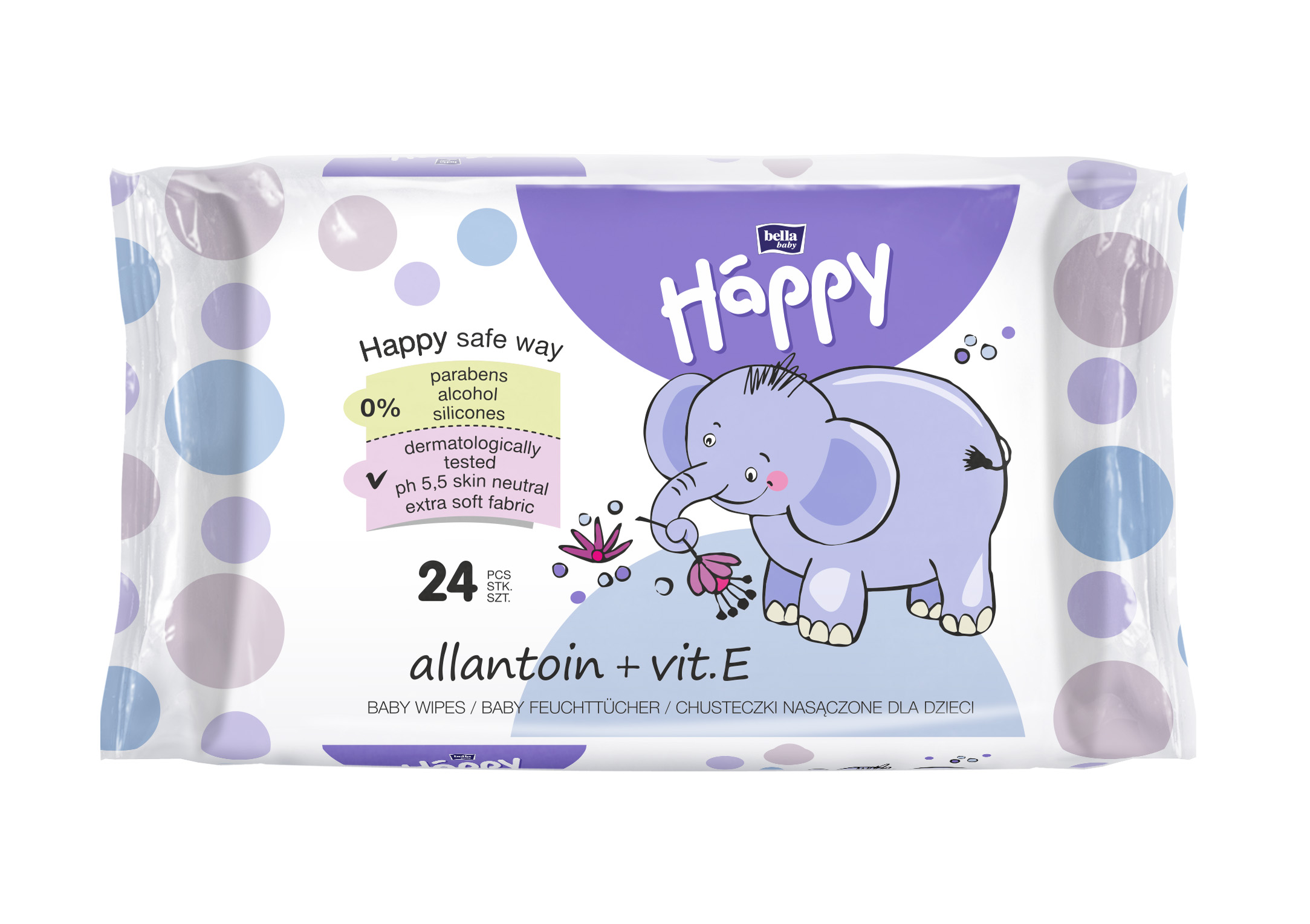 Happy Baby vlhčené ubrousky s Allantoinem 24ks