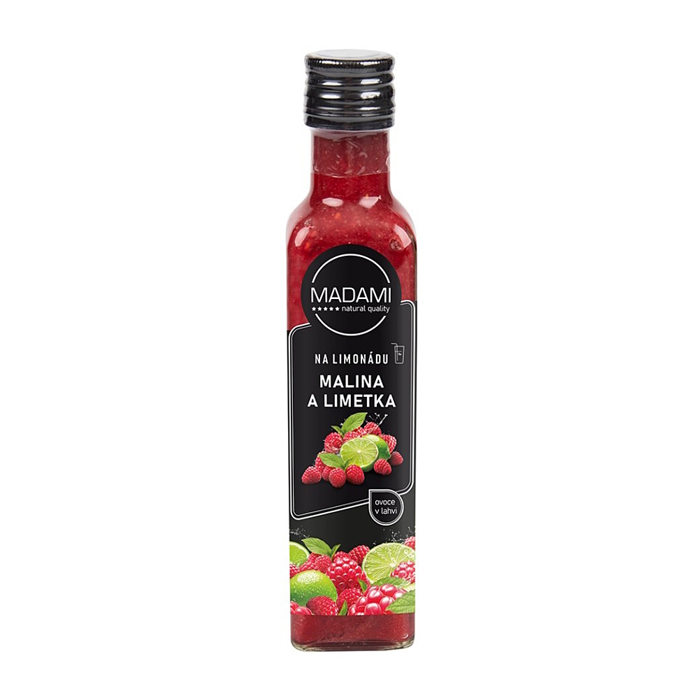 MADAMI Ovoce na limonádu malina & limetka 250 ml