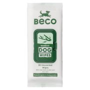 BECO Bamboo čistící ubrousky pro psy neparfémované 80 ks