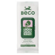 BECO Bamboo čistící ubrousky pro psy kokosové 80 ks