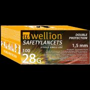Wellion Safety Lancets jednoráz.bezp.jeh.28G 100ks