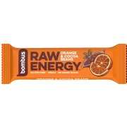 BOMBUS Raw energetická tyčinka pomeranč a kakaové boby 50 g