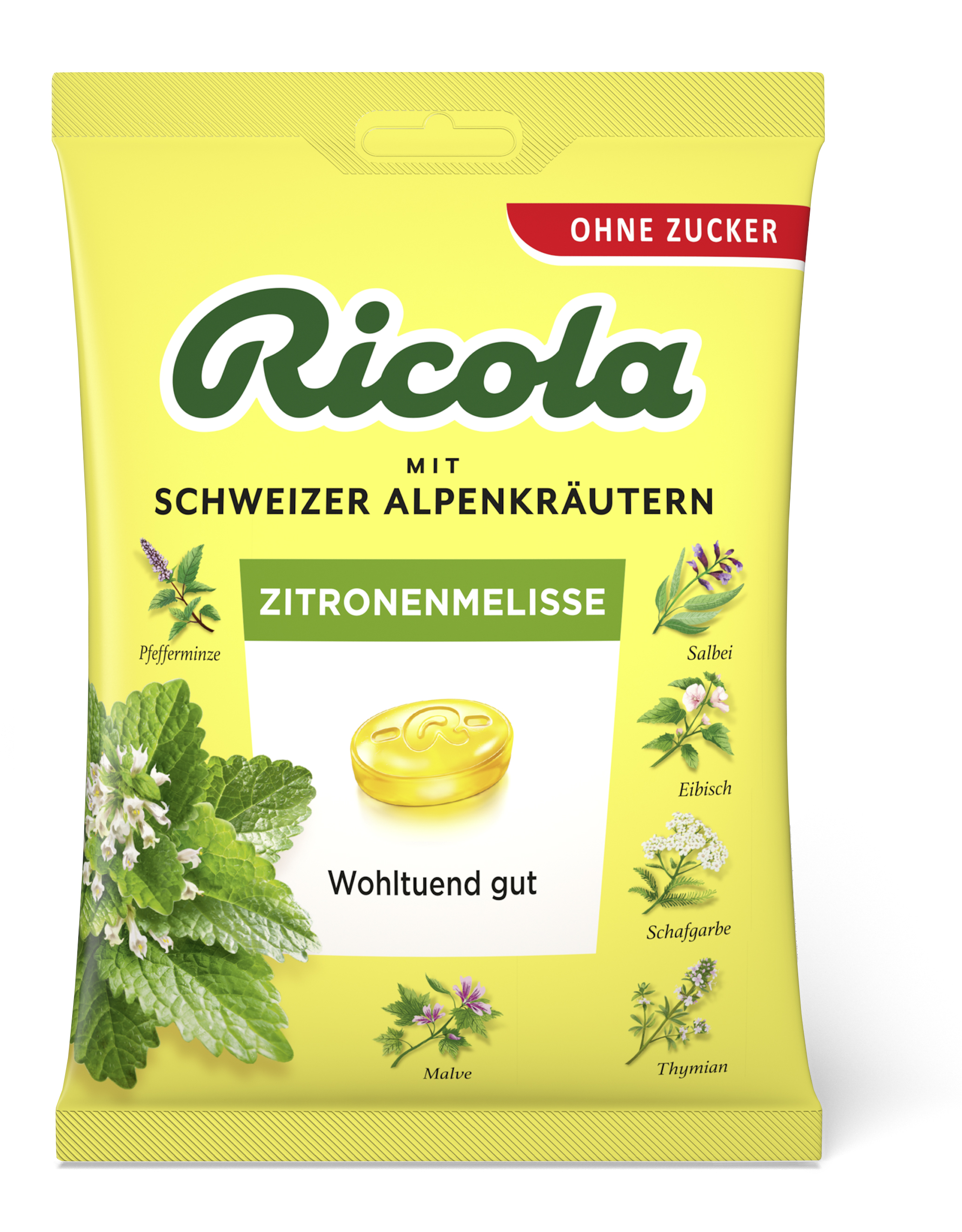 RICOLA Meduňka bez cukru 75g