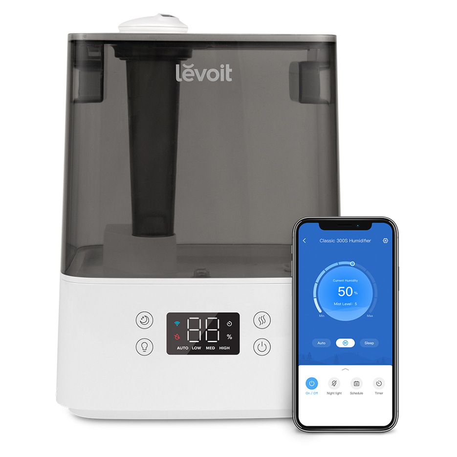 LEVOIT Classic 300S Smart chytrý zvlhčovač vzduchu šedý 6 litrů
