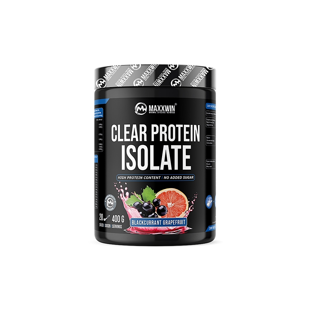 MAXXWIN Clear protein isolate černý rybíz a grep 400 g
