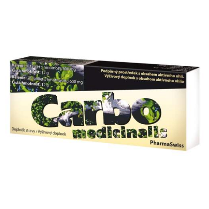 Carbo medicinalis PharmaSwiss tbl.20