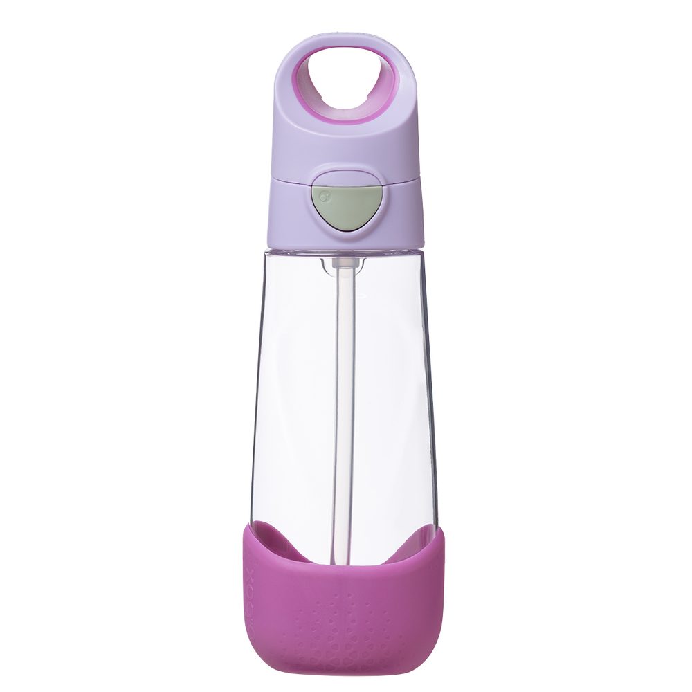 B.BOX Lahev na pití s brčkem sugar plum 600 ml