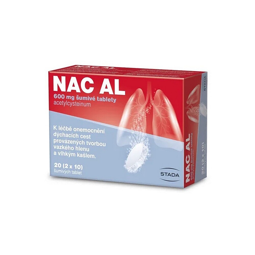 NAC AL 600 mg šumivé tablety 20 kusů