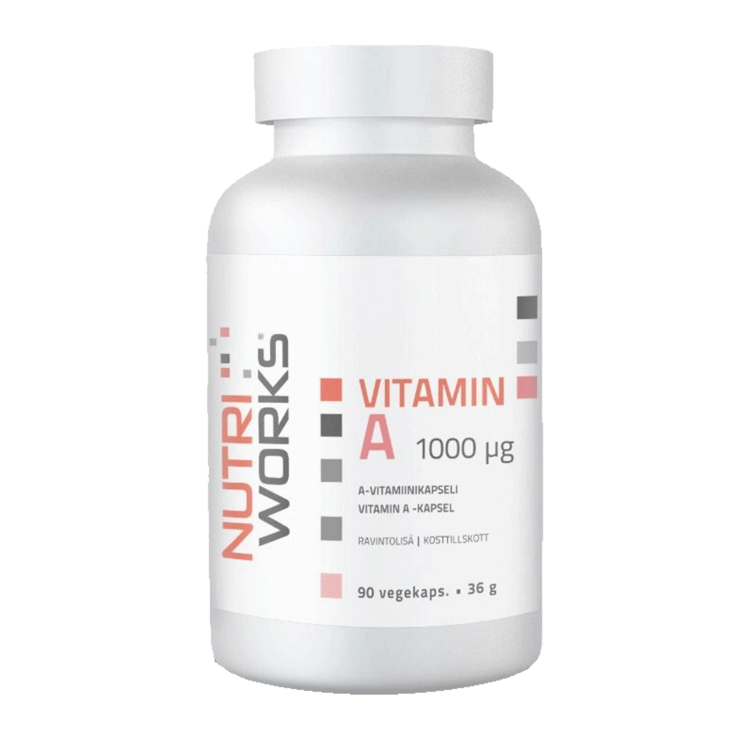 NutriWorks Vitamin A 1000µg - 90 kapslí