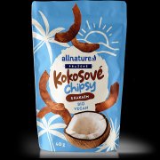 Allnature Kokosové chipsy pražené s kakaem BIO 40g