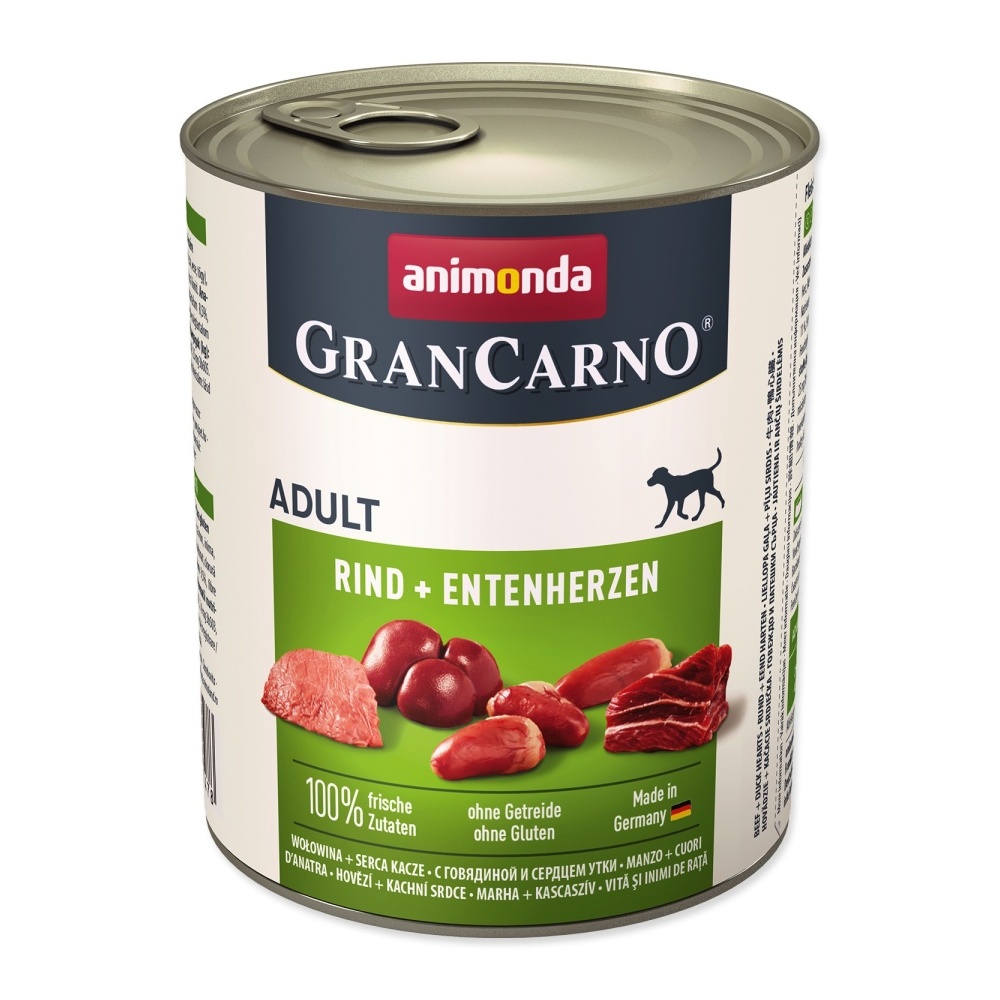 Animonda Adult hovězí a kachní srdce konzerva 800 g