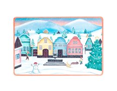 Toro Plastové prostírání Vánoční vesnička 44 x 28,5 cm 1 ks