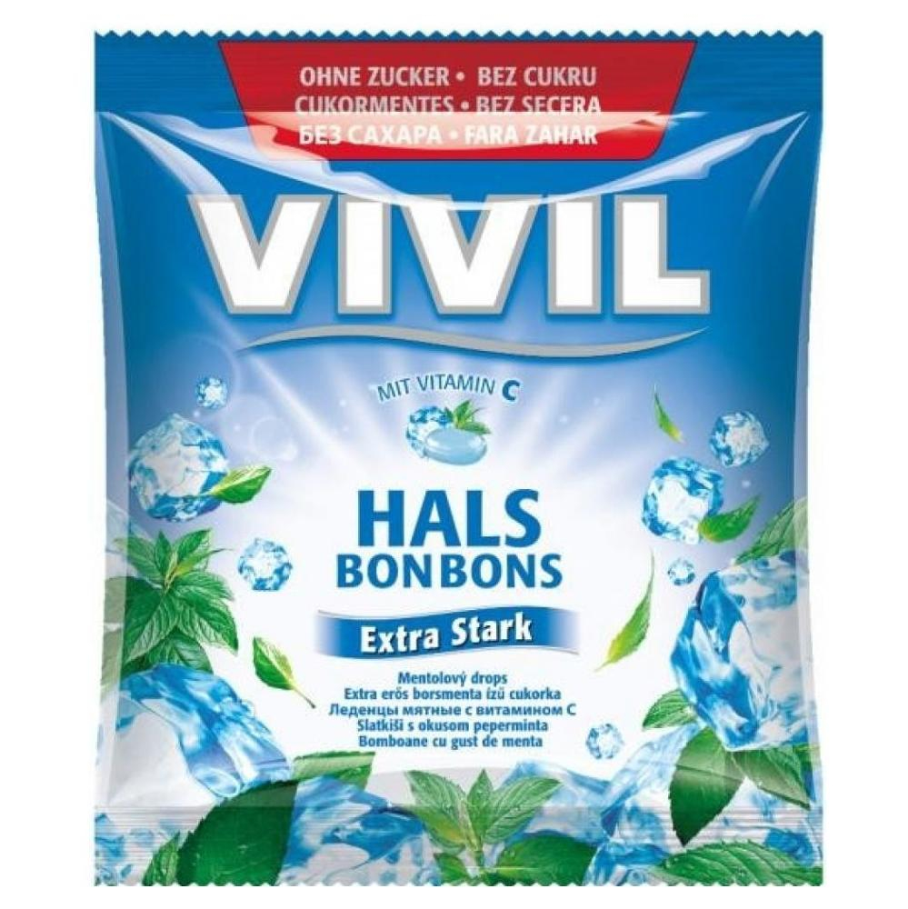 VIVIL Extra silný mentol + vitamín C bez cukru 60 g