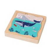 Adam Toys Dřevěné vrstvené puzzle Antarktida