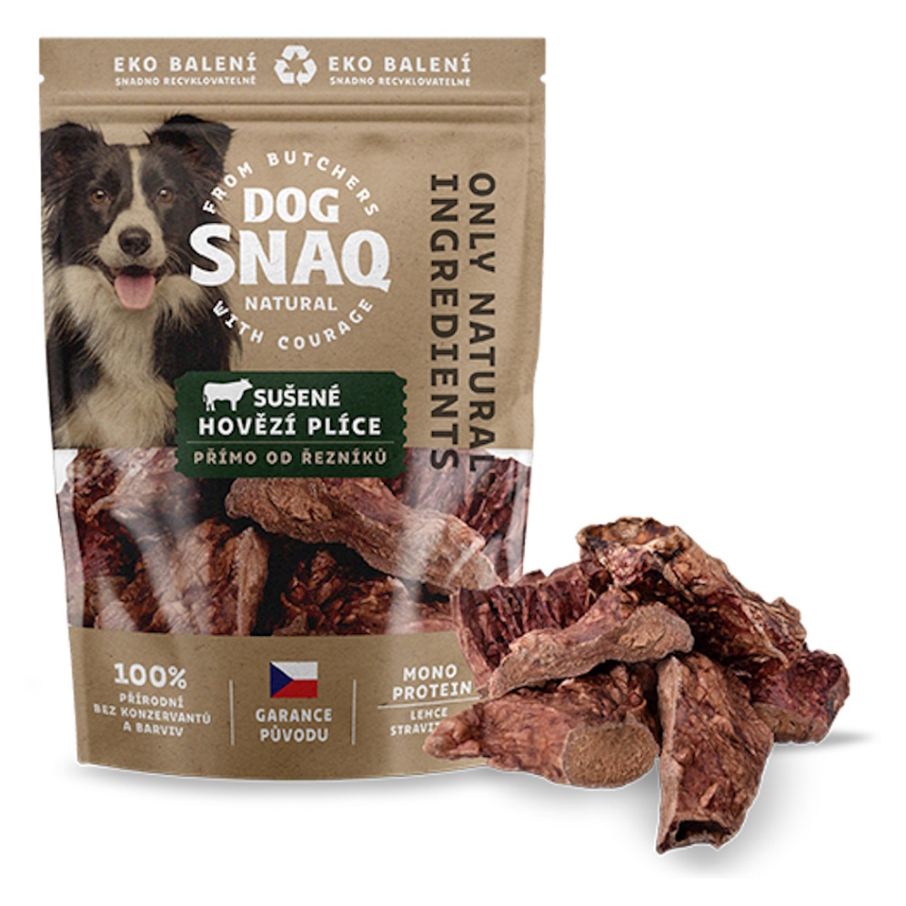 DOG SNAQ Hovězí plíce sušené, Hmotnost balení: 200 g